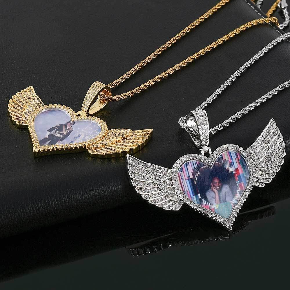 Picture Necklace Personalized Photo Pendant for Men Custom Round Image Chain for Women Love Memories Medallion Hip Hop Jewelry DIY Dog Tag Keychain Bag Ornaments Ideas for Festive Gift