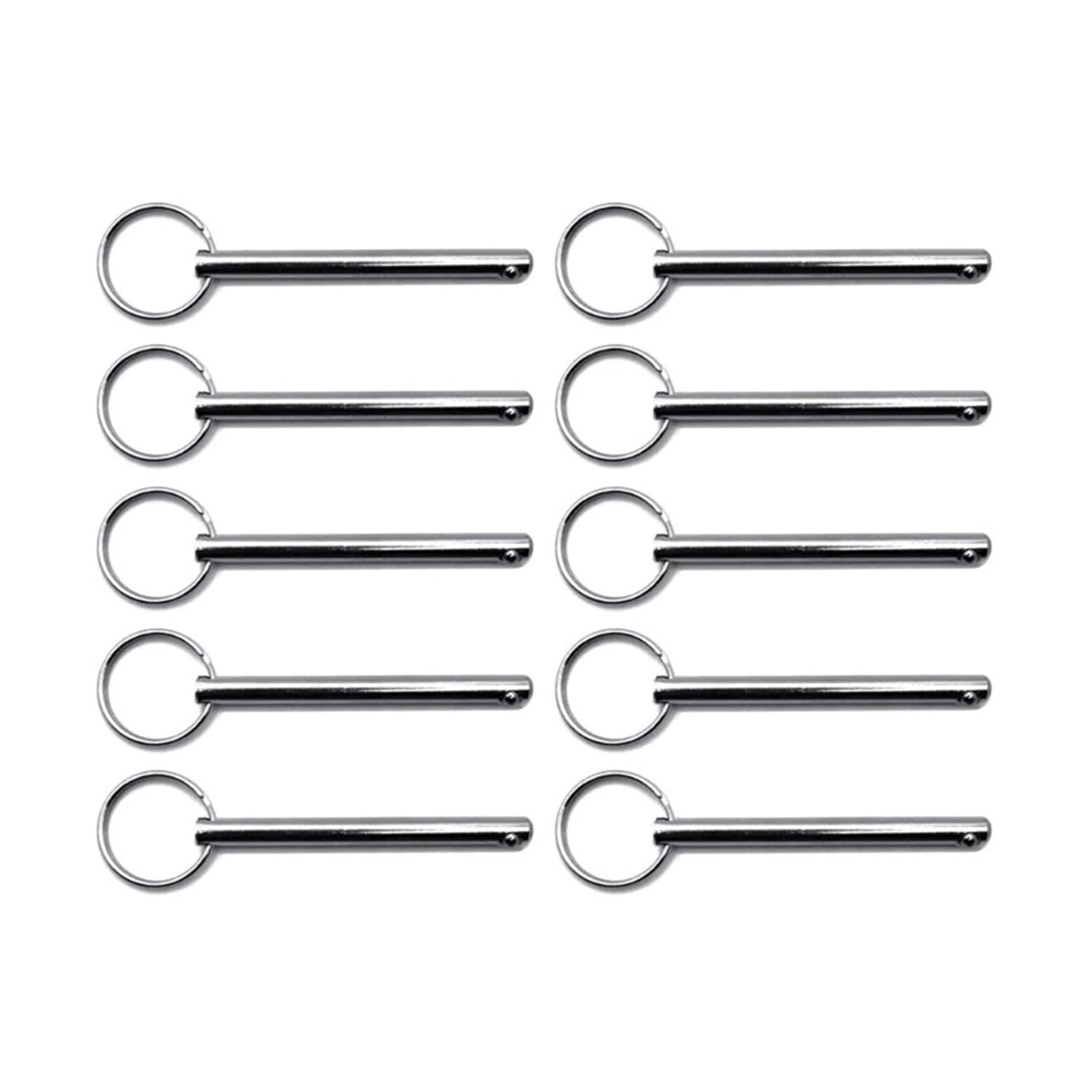 63HA 10 pezzi Perni di bloccaggio a sgancio rapido in acciaio al carbonio Design attivato a molla Opzione di misurazione multipla for varie applicazioni(8x60mm)