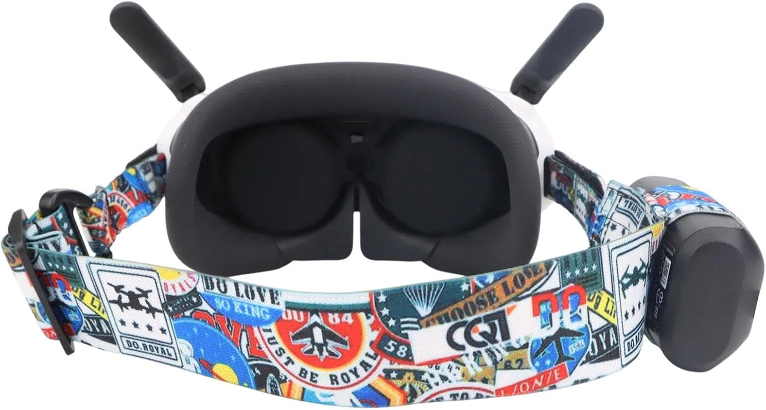Elastic Headband for Insta360 ANTIGRAVITY A1 Vision, Adjustable Headband for DJI Avata/FPV Drone Goggles 2 / Goggles V2 Flight Glasses, Comfortable Head Strap Camera Drones Accessories image 3