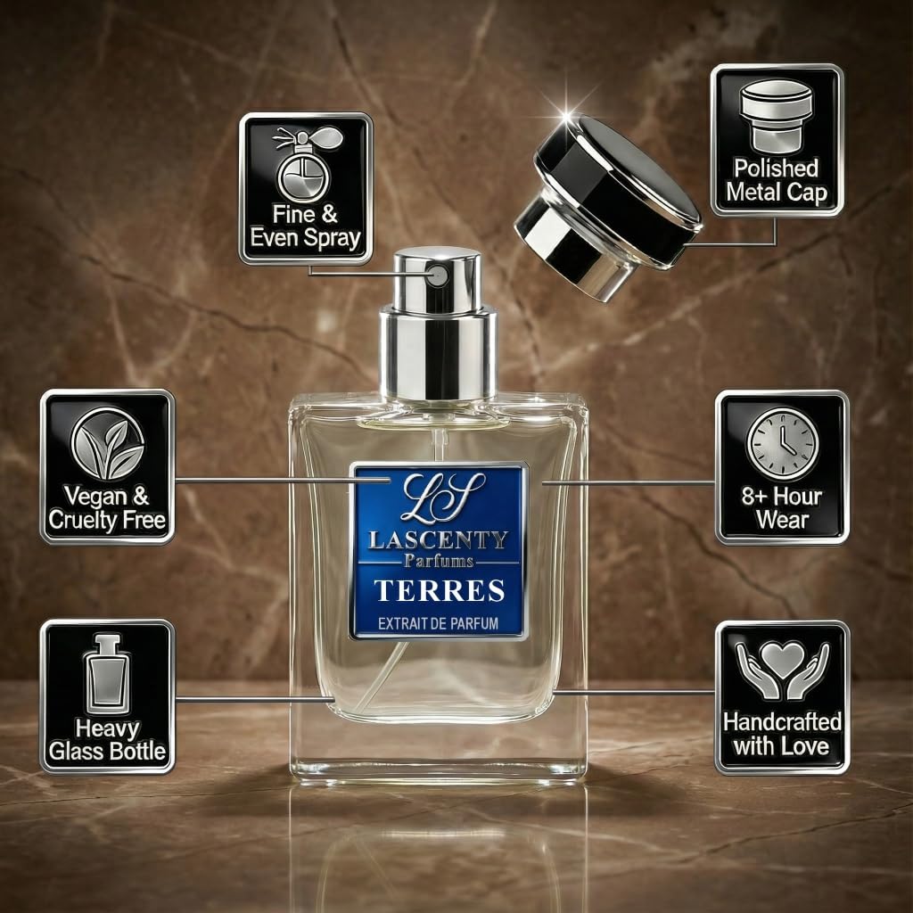 TERRES Inspired by Terre deH.ermes, Citrus Woody Earthy Perfume and Cologne for Men, Long Lasting Intense Fragrance with Strong High Projection, 50 ml EDP - Image 8