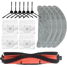 Mop Cloth Dust Bag, Dust Collection Bag, Main Brush Edge Brush, HEPA Filter, Compatible for ROIDMI EVE Plus Vacuum Cleaner Spare PartsAs Shown u