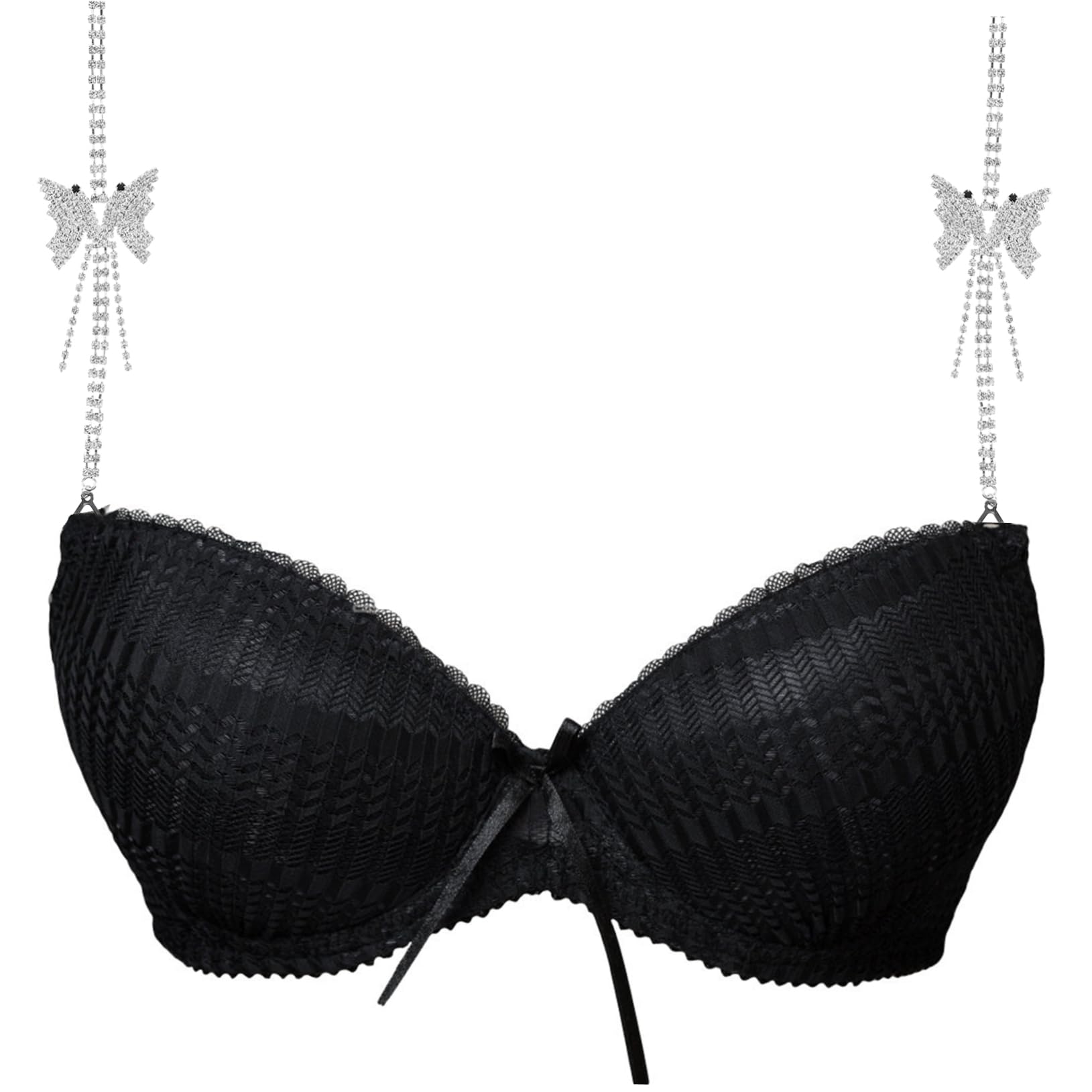 FRCOLOR Copri-Reggiseno Spalline Elastiche Di Ricambio Farfalla Reggiseno Da Donna Regolabile Intimo Da Donna Regolabile Intimo Da Ragazza Adolescente Cinturino Per Intimo In