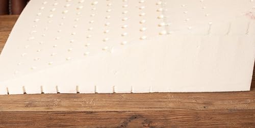 Miniatura 4 de Churchill & Smith Almohada de cuña de látex natural duradera de 8 pulgadas con funda de punto elástico de algodón orgánico natural  Almohada de cuña