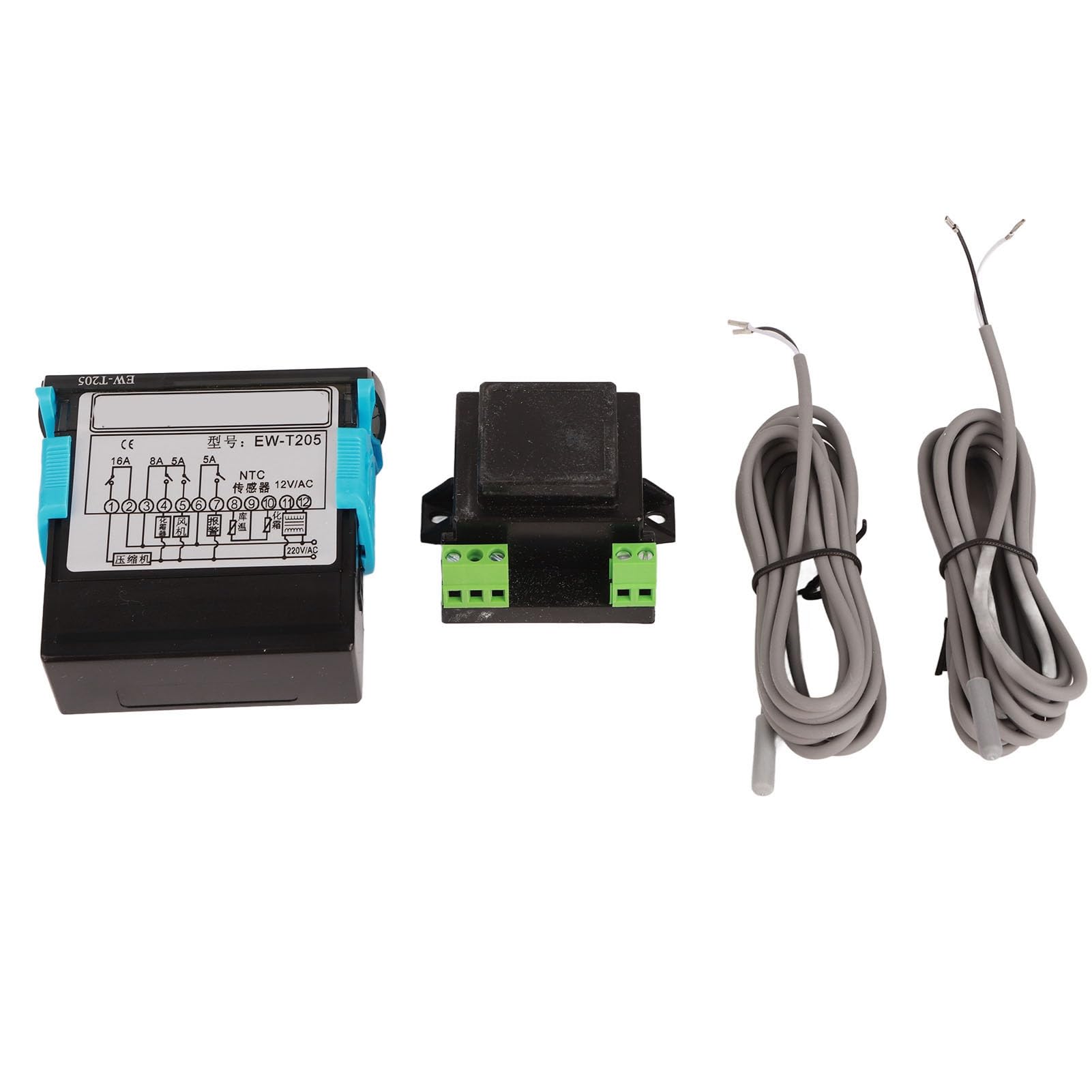 Termostato intelligente digitale dedicato per l'archiviazione del regolatore di temperatura AC12V Design ultra sottile per apparecchiature di refrigerazione con trasformato