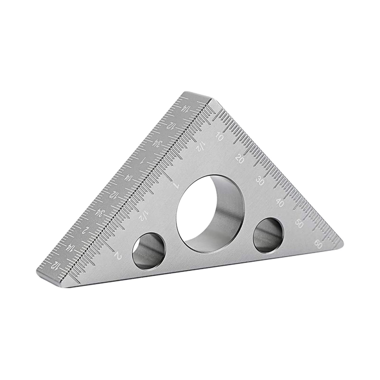 Lineal, 45-Grad-Dreieckslineal, Dreieckslineal aus Aluminiumlegierung for die Holzbearbeitung, DIY-Werkzeuge for