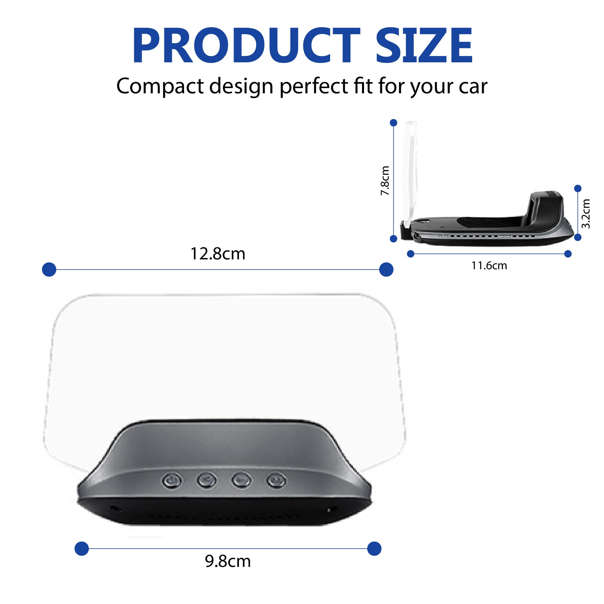 Affichage Tete Haute Voiture para Honda NSX Coupe 2016-2022, HUD OBD2 GPS con Navegación Móvil Alertas de Velocidad