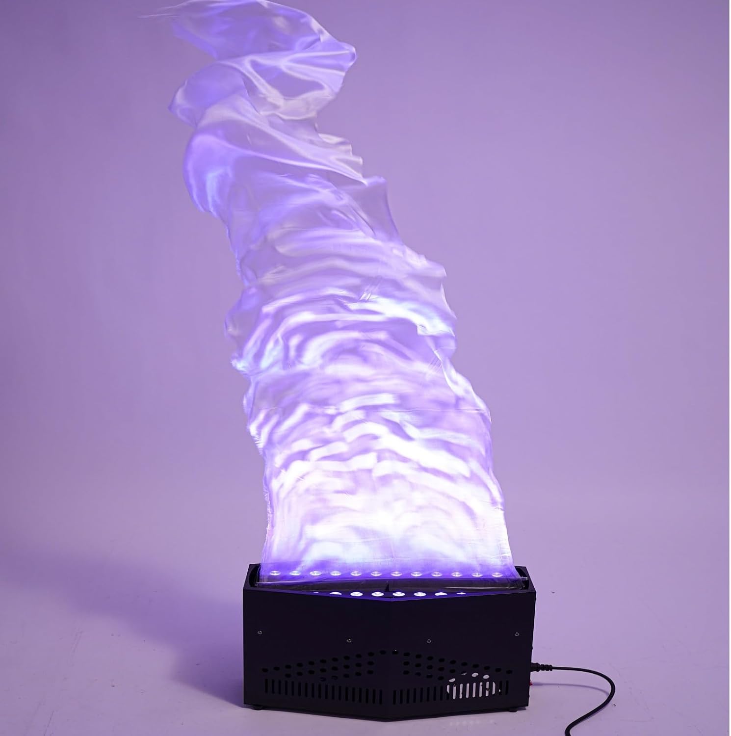 5.91 FT Updated Fake Fire Flame, 24 LED Artificial Fire Flames Lamp, 3D Simulated Campfire Flame Light, Faux Fire Effect Lamp Stage Lights for Christmas Party Festival Halloween Decoration