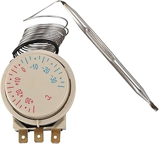 Pasuihcay Freezer -30~+30â„ƒ AC 250V 16A AC380V Temperature Capillary Thermostat