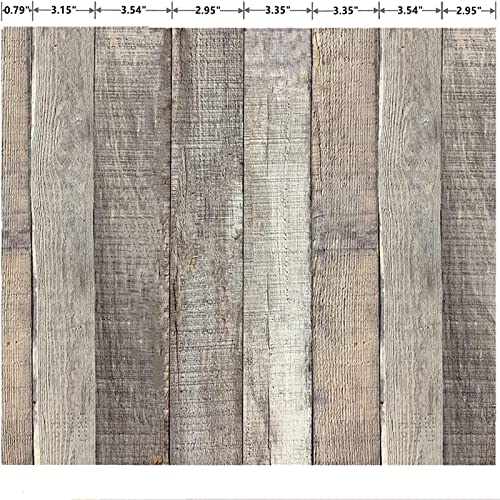 Anmon Wood Wallpaper Shiplap Peel And Stick Wallpaper Wood Grain Contact Paper 17.7" X 118.1" Distressed Reclaimed Wood Plank Self Adhesive Wall Paper Vinyl Roll Faux Wood Peel And Stick Wallpaper #TOP1
