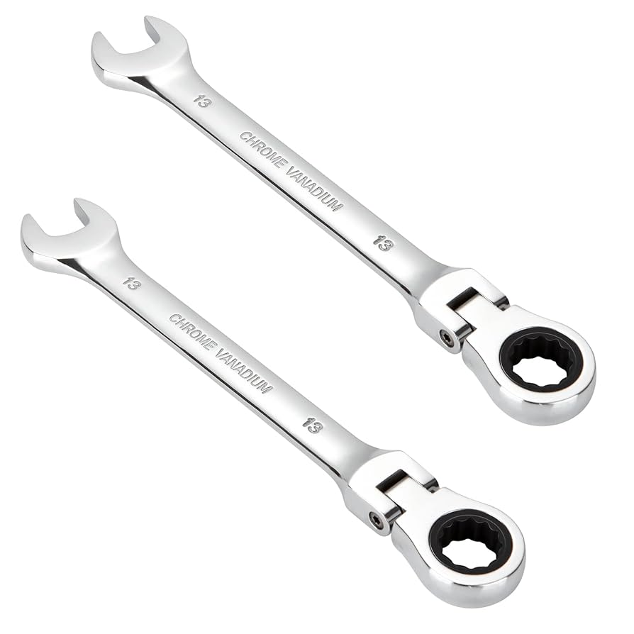 ABuff 2pcs 13MM Wrenches Set, Dual-Use Open End CRV72