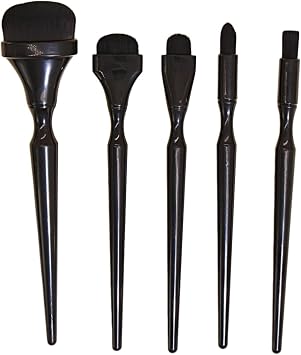 Charcoal Brushes for Artists,Charcoal Blending Brushes, 5 Pieces Painting Supplies,Painting Tools,Makeup Brush Set,Ink Mixing Brush for Art Students Teachers Artists Craftsmen,Black