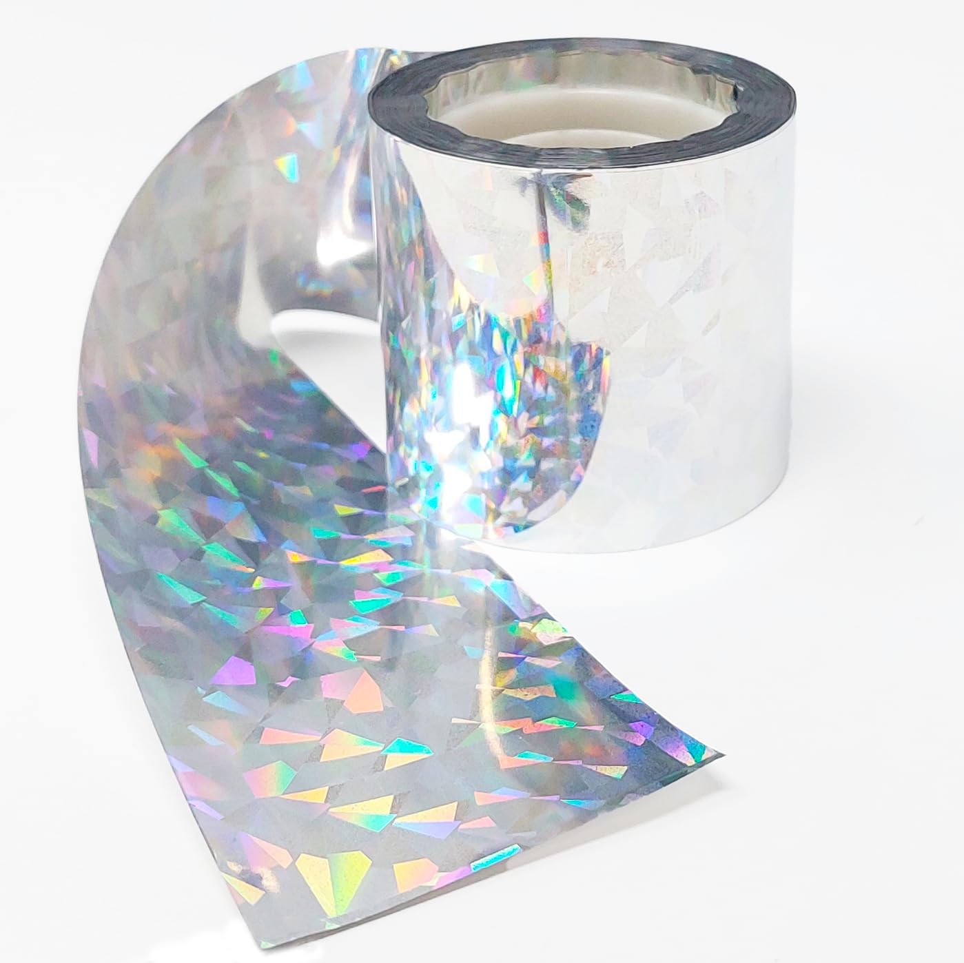 Bird and Pigeon Deterrent Reflective Tape 48mm x 38 Metre Holographic Tape - Bird Repellent Starling, Seagull, Magpie, Crow Scarers for Gardens UK Works With Netting + Bird Spikes For Pigeons
