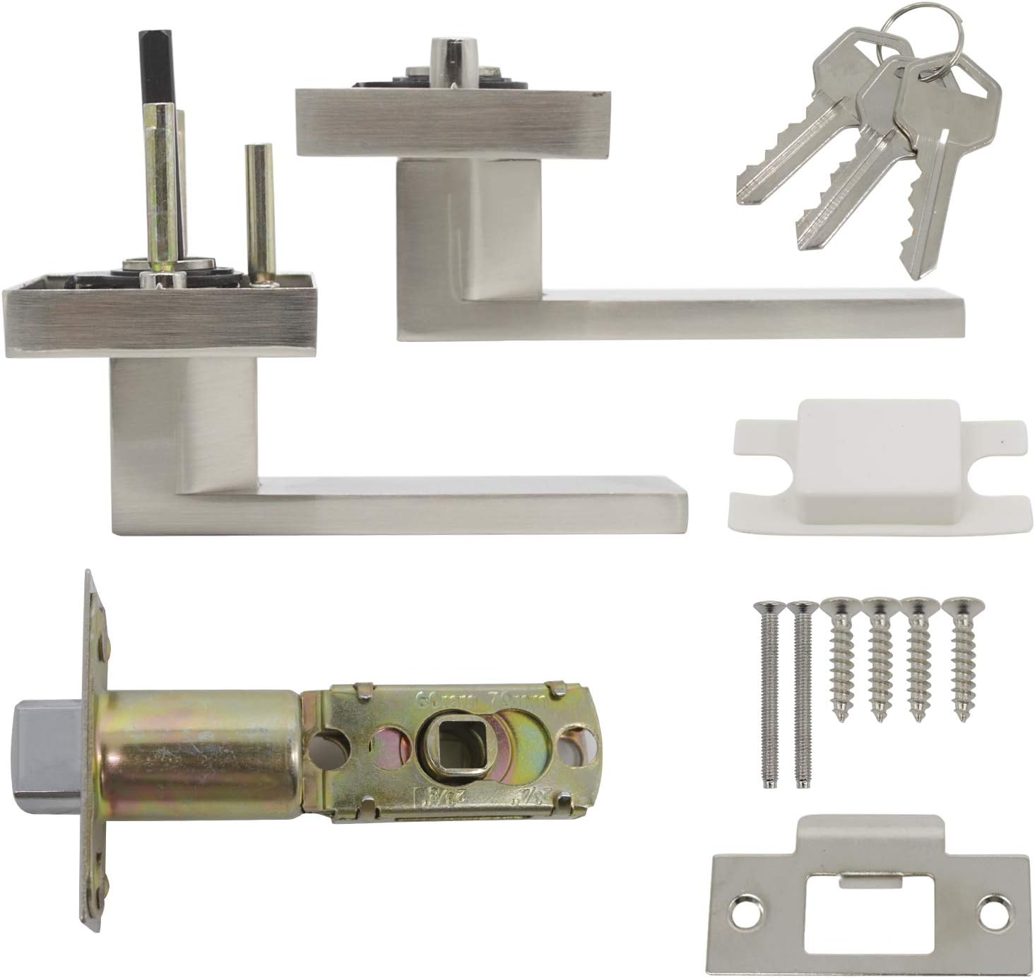 Flash Deals - 40% OFF Passage Door Locks Straight Levers Square Door Handles for Hall and Closet Interior Door 15Pack Up To 40% OFF Passage Door Locks Straight Levers Square Door Handles for Hall and Closet Interior Door 15Pack