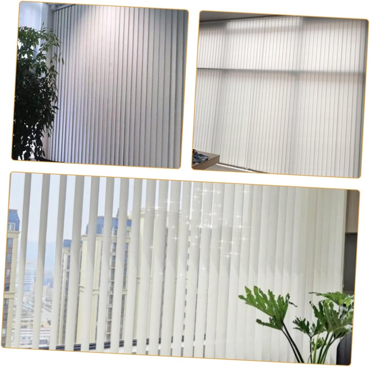 2pcs Vertical Blind Slats Replacement Easy Install Plastic Blinds Repair Parts for Windows and Functional