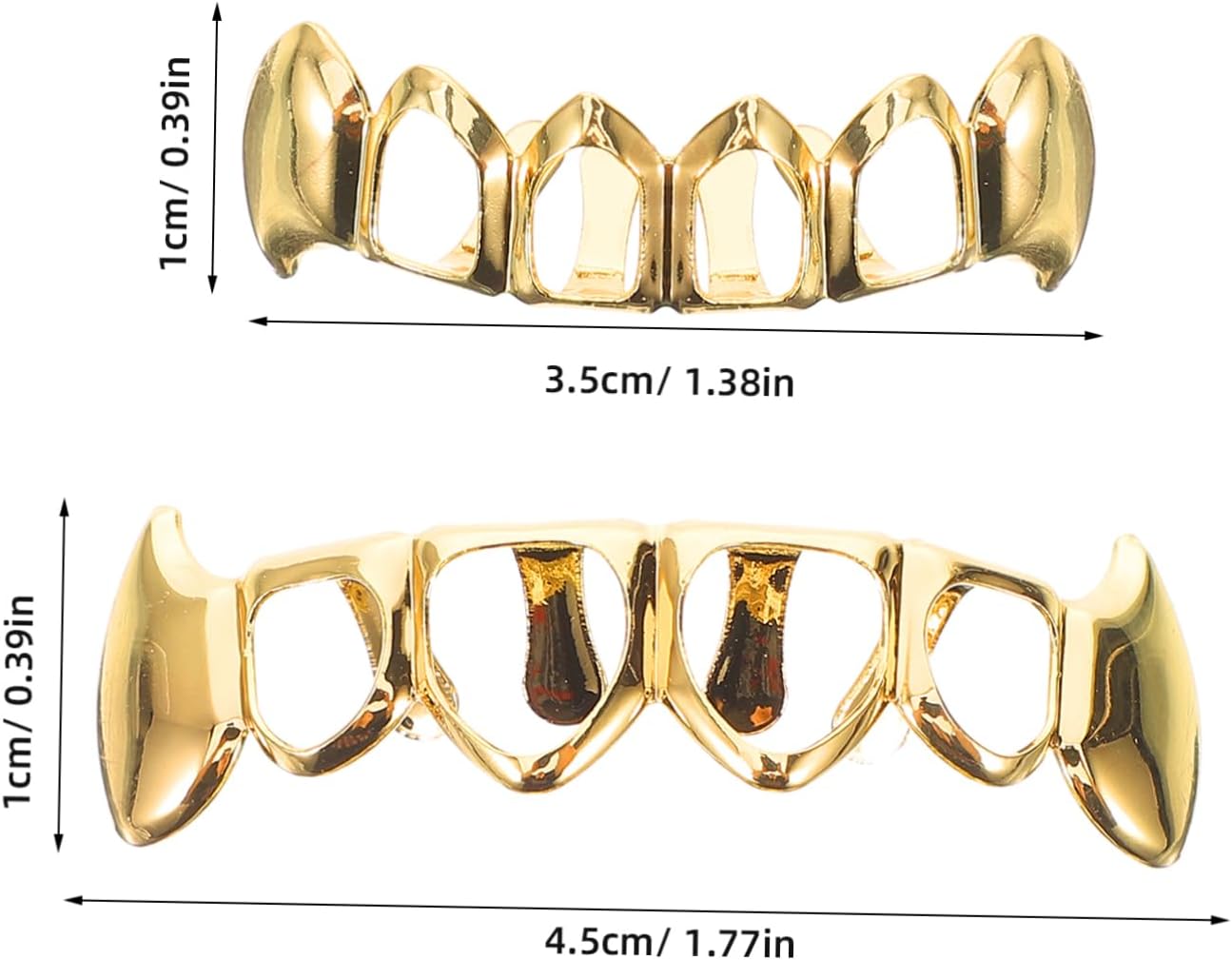 GALPADA Gold Braces Tooth Gemstone Jewelry Filler Bristles Props Poster Smile Grills for Your Removable Grills