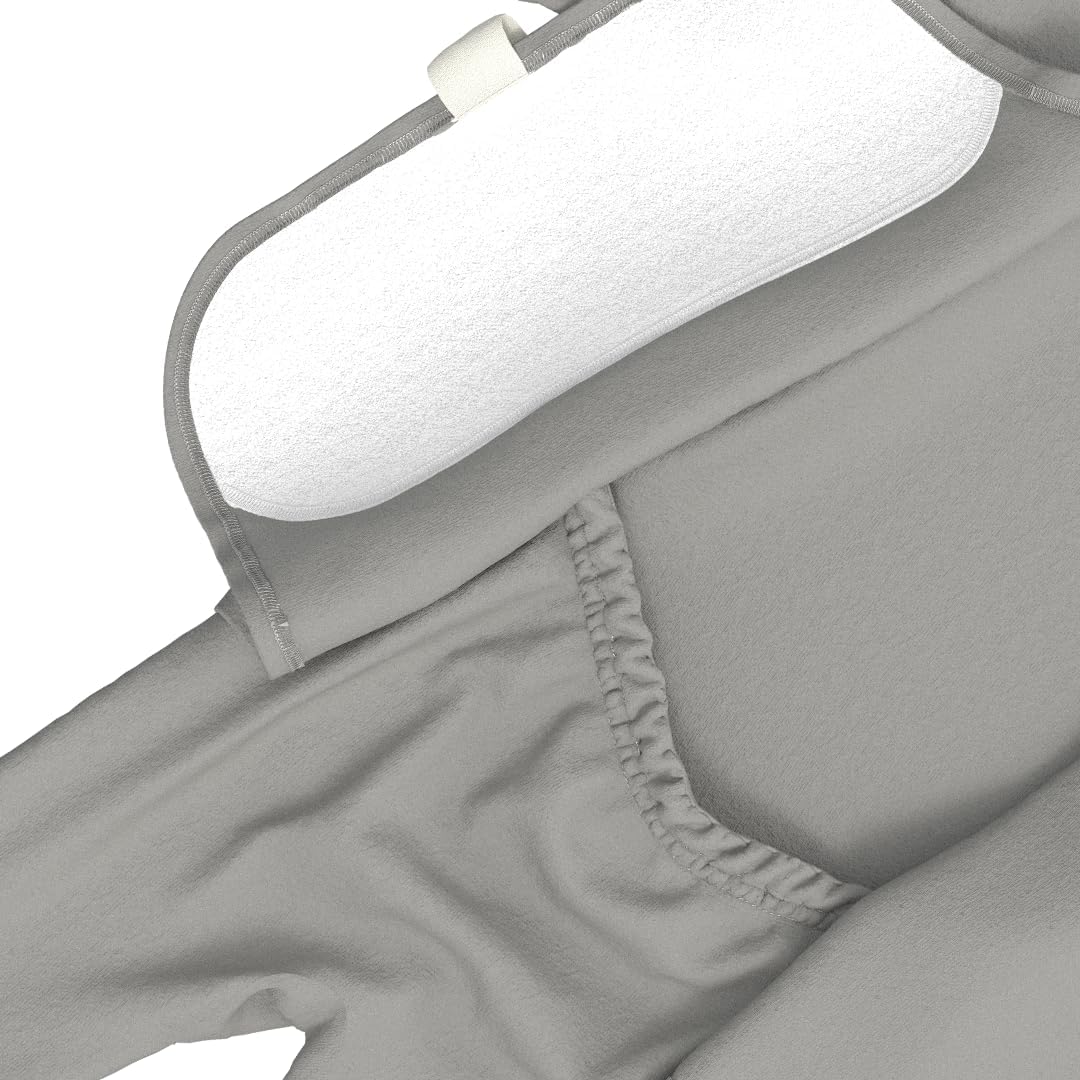 Bonsie Skin to Skin Babywear Footie - Gray Baby Footed Bodysuit