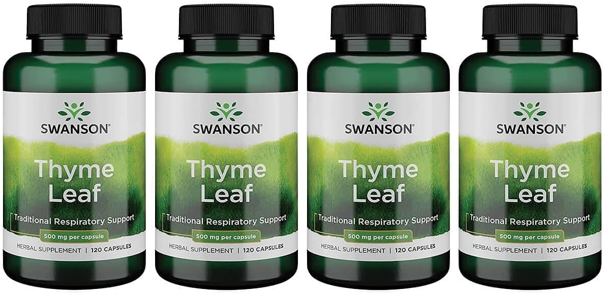 Swanson Thyme Leaf Herbal Supplement Supporting