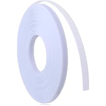 ZEYIYER Polyester Boning for Sewing, 25Yards 1/4in Wide Low Density Boning for Sewing Corsets, Wedding Bonings for Dress, Bridal White