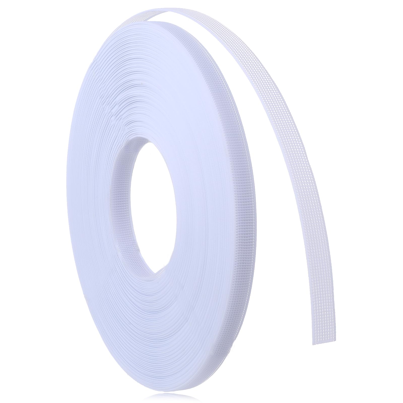 ZEYIYER Polyester Boning for Sewing, 25 Yards 1/2 in Sew-Through Low Density Boning for Corsets, for Wedding Dress Bridal Gowns(White)