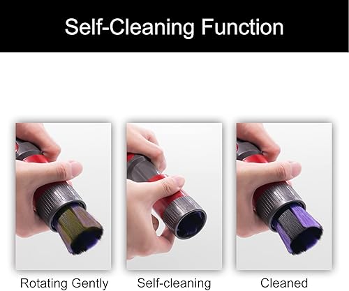 Miniatura 2 de Cepillo de repuesto sin rastros compatible con aspiradora Dyson V7 V8 V10 V11 V15, cabezal de cepillo de cerdas suaves, polvo sin arañazos
