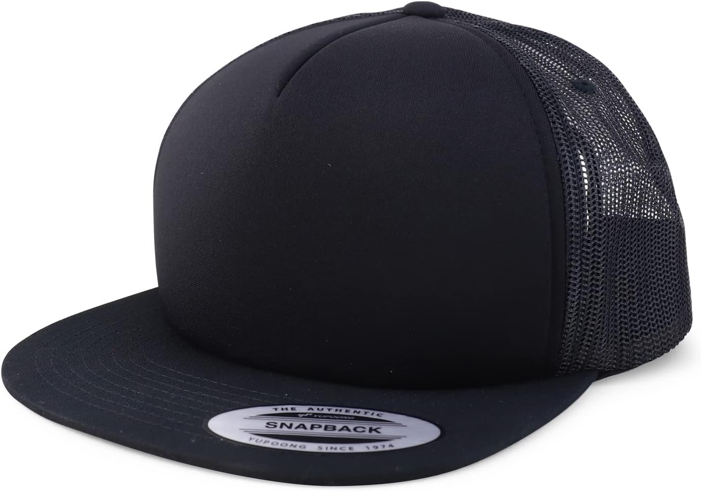 Armycrew XXL Oversize Foam Trucker Mesh Flatbill Snapback Cap