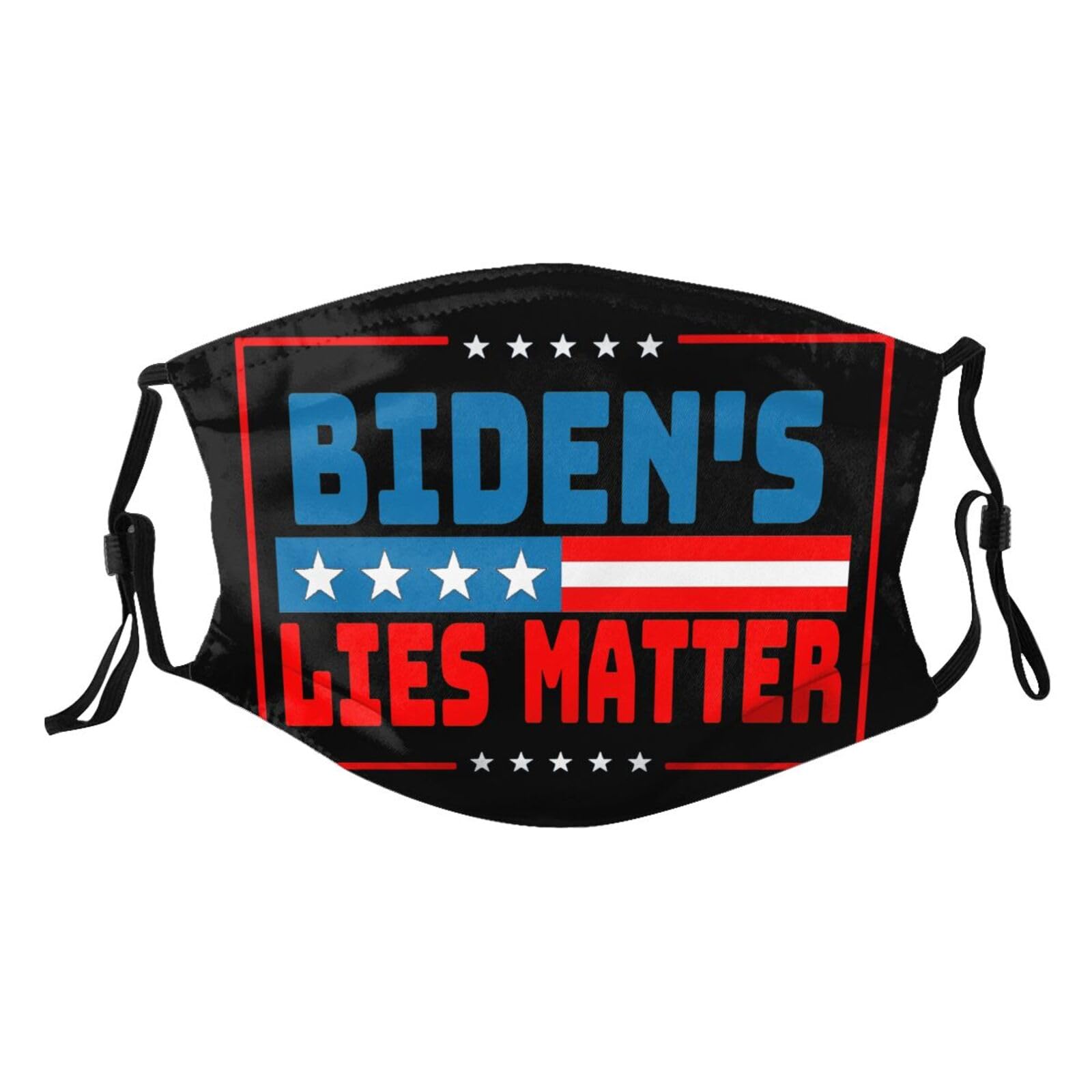 Biden'S Lies Matter Adult Dust Mask Adjustable Dust Face with 2 Filter0