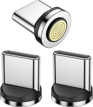 MoKo 9Pin USB Type C Magnetic Tips 240W (3Pack), Magnetic USB C Connector Tips for iPhone 17 Air 16 15 Pro Max, MacBook/iPad, Not for 1Pin/3Pin/4Pin/5Pin/7Pin/16Pin/24Pin Connectors