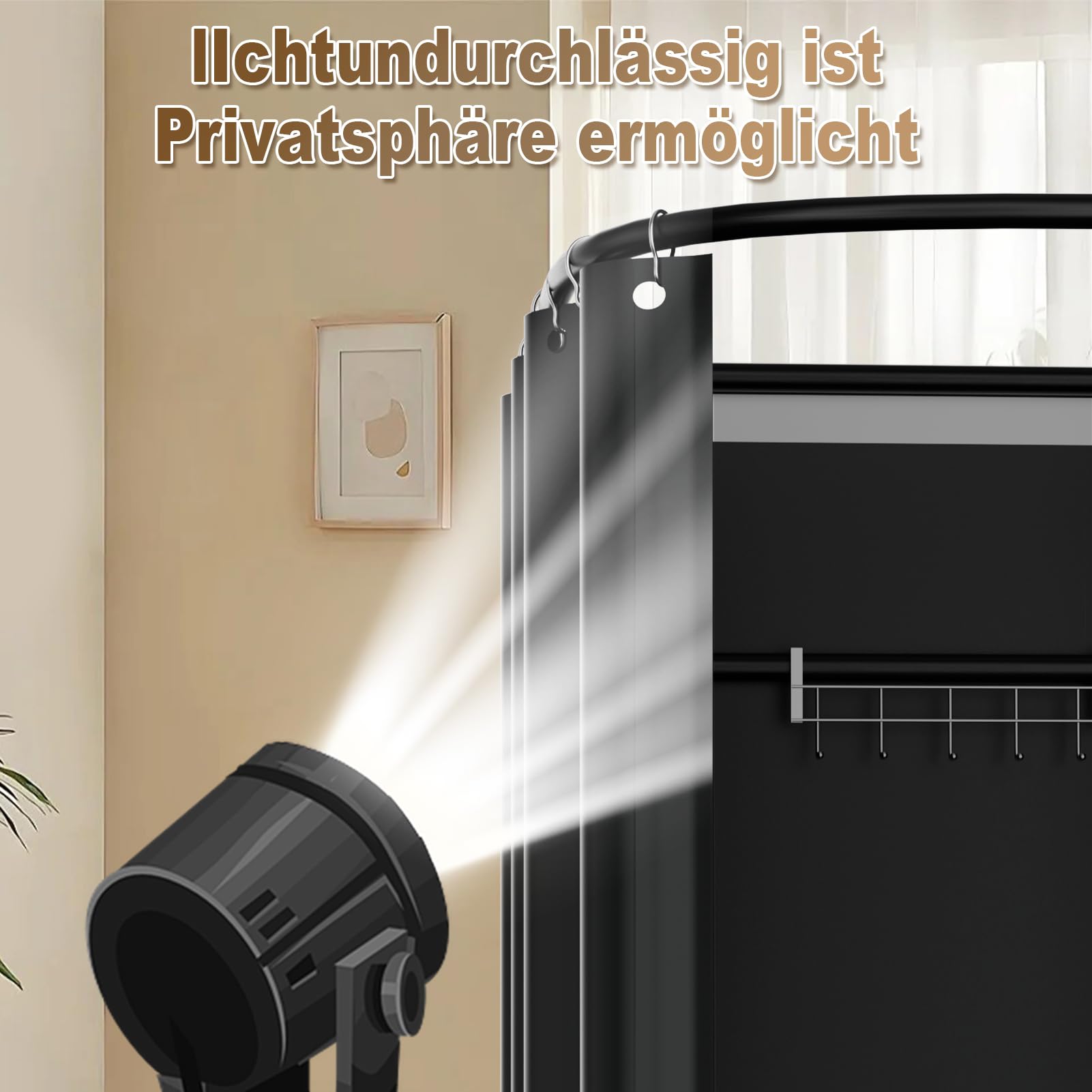 Umkleidekabine Freistehend, U-Form Bewegung Spur Umkleideraum, Bodenstehende Tragbarer Sichtschutz, Schattierung umkleide Öse Eisenhalterung, für Büro Einkaufszentrum