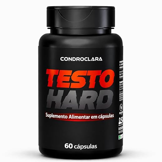 TestoHard Suplemento Masculino 60 Cápsulas Energia Vitalidade Performance Zinco Magnésio Vitaminas Fórmula Premium Testo Hard Bem Estar Masculino Uso Diário
