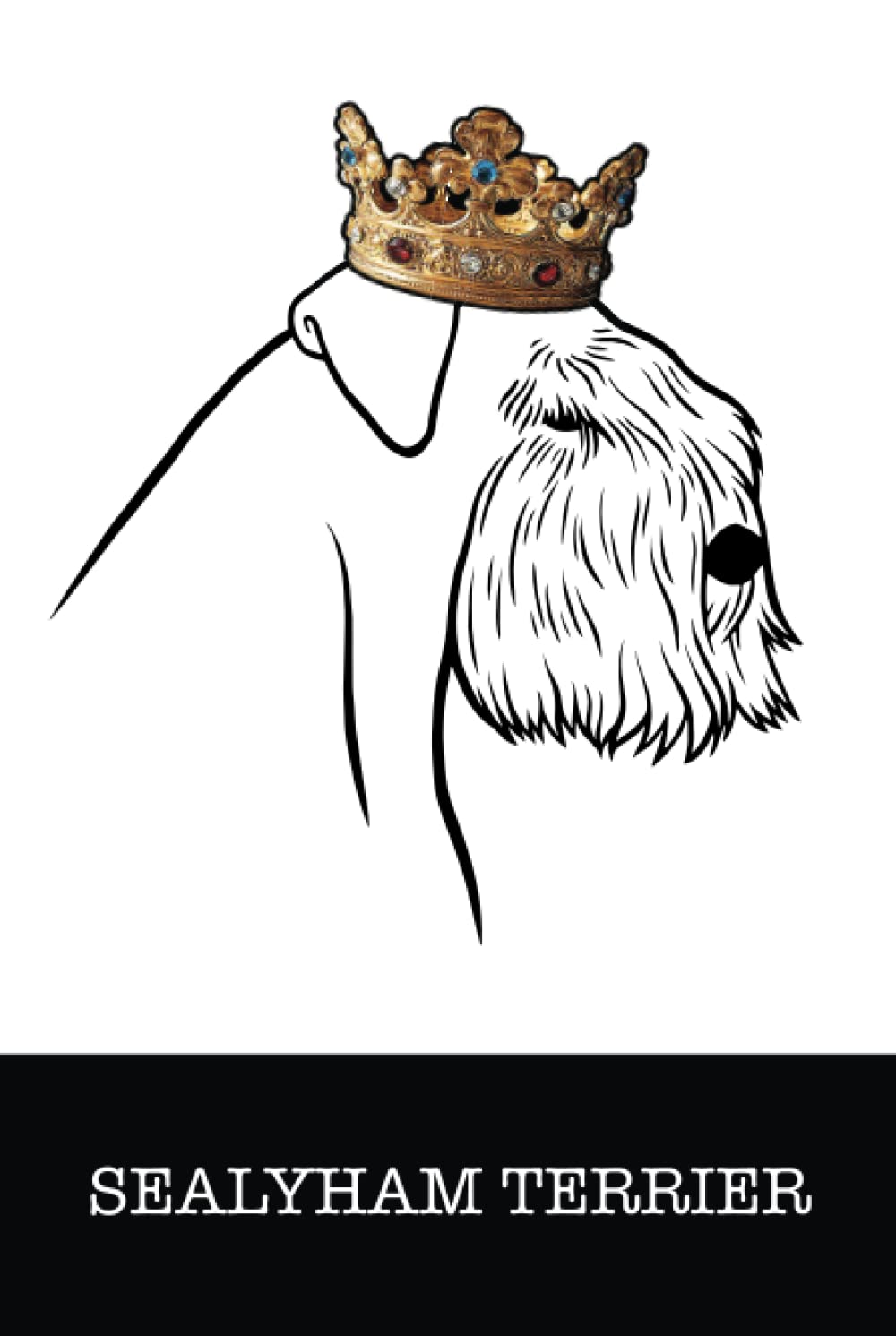 Sealyham Terrier: Sealyham Terrier King/Queen Wearing Crown Notebook Journal