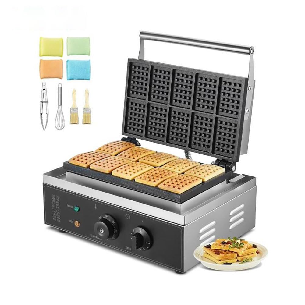 AYCDL Commercial Waffle Maker, Smart Waffle Maker, Rectangle Waffle Baker Machine, Electric Bubble Waffle Maker