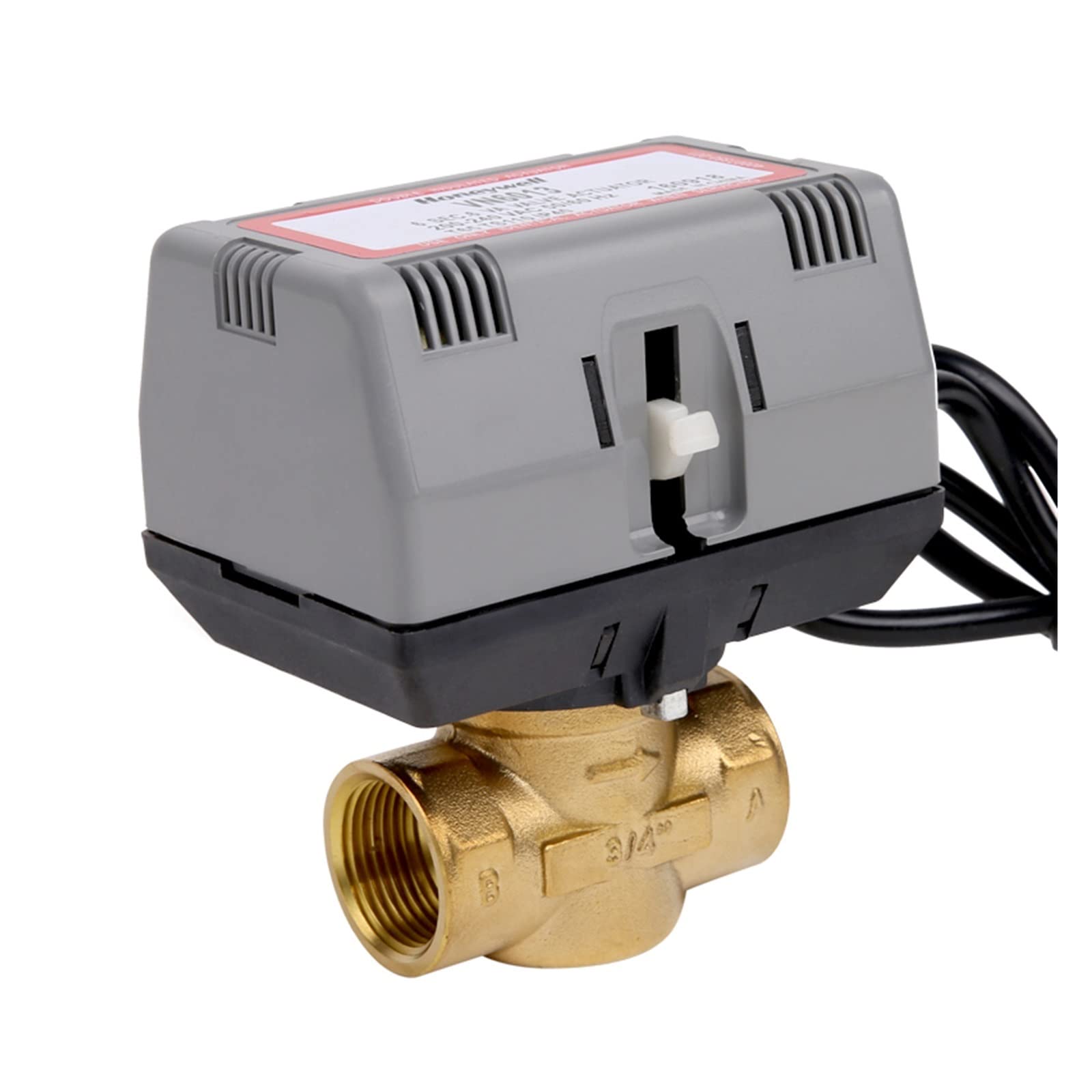 Resistir Extremos de Alta presión y Temperatura 2 vías de latón de válvula de Cierre motorizado de Tipo 2 VC6013 Válvula de Globo eléctrico de la Bobina del Ventilador AC220V