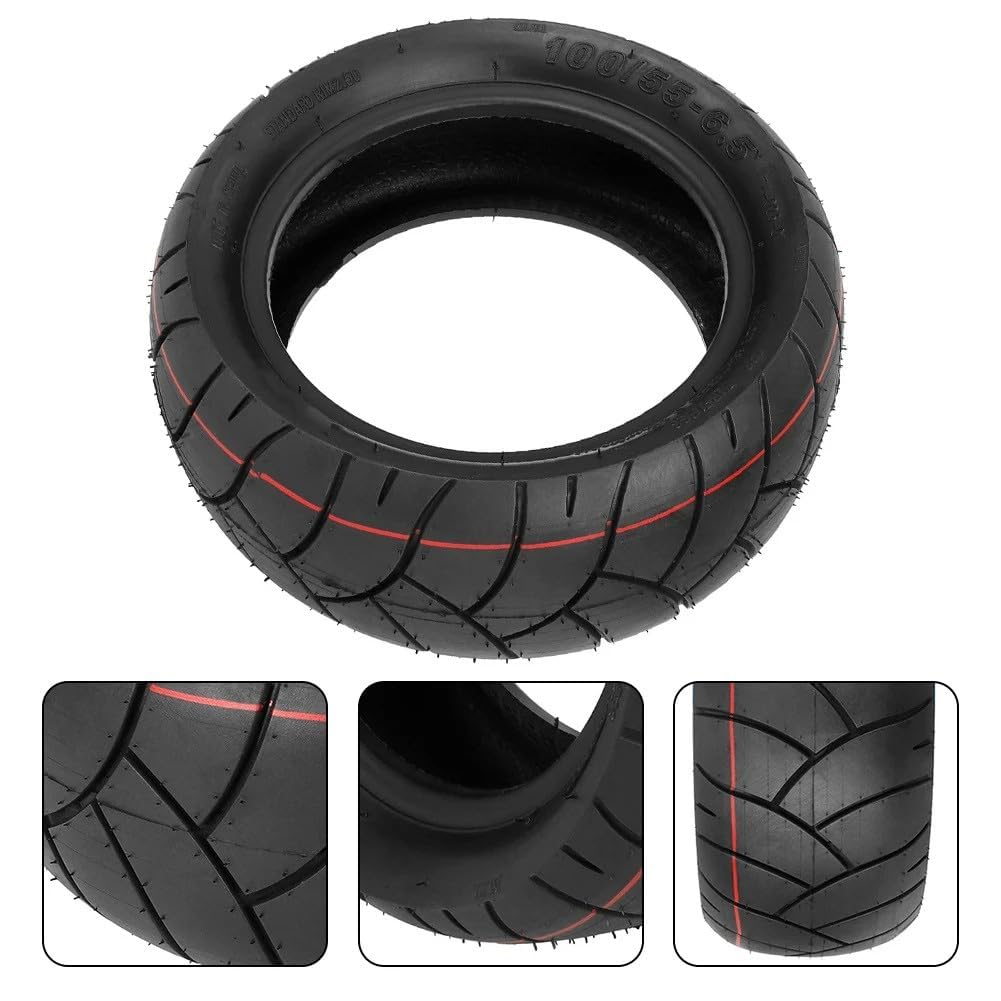 Garvee Pneu Tubeless Renforcé 11 Pouces Pour Trottinette Électrique, Anti-Crevaison Et Haute Résistance à l'Usure, Adapté Route Et Tout-Terrain, Remplacement Roue Solide e-Scooter
