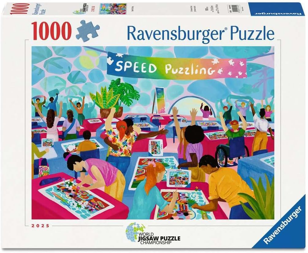 Ravensburger Speed Puzzling 1000 Piece Jigsaw Puzzle – High Energy Competition Scene, Dynamic Challenge for Adults & Families