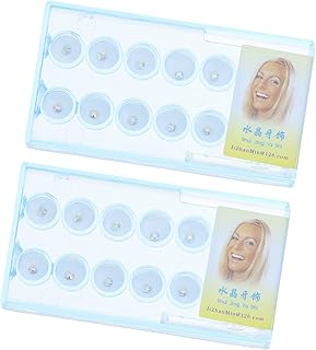 OHPHCALL 20 Peças Gemas De Ornamento De Dente Para Unhas Acessórios De Unhas Joias De Diamante Joias De Dentes Gemas De Dente De Cristal Enfeites De Dente De Cristal Artificial Joias