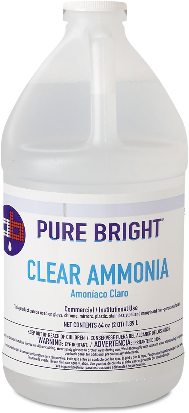 Clear Ammonia, 64Oz Bottle, 8/Carton