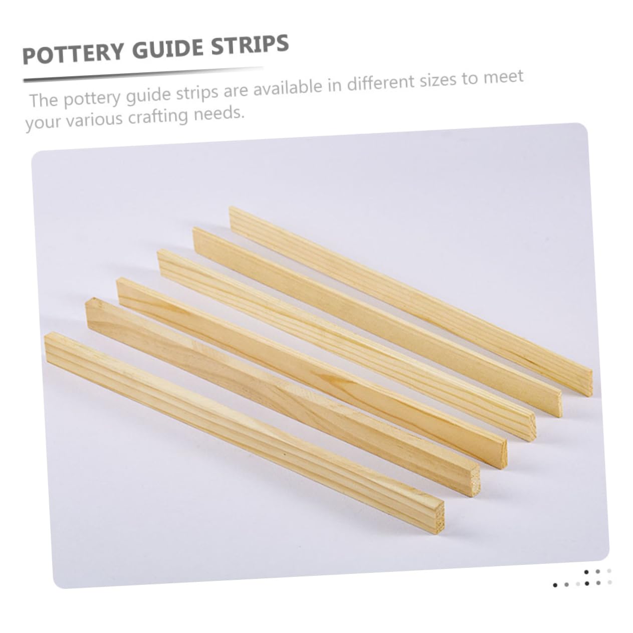 Tofficu 3 Set Strumenti di Ceramica Strumenti per Rotolare L'argilla Mattarello E Tappetino in Argilla Aria Listello Legno Pasta Modellabile Utensili Attrezzi Striscia di Legno 6 Pezzi * 3