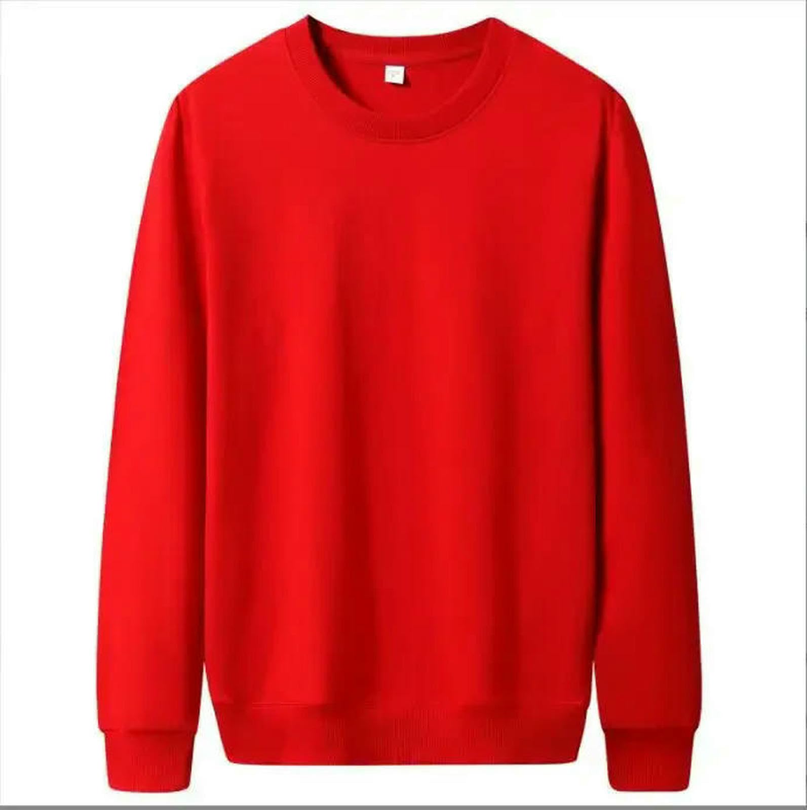 Bluza z kapturem męska moda szczupła bluza idealna na jesień casualowy sweter streetwear-czerwony-XXXL