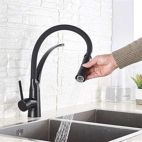 Miniatura 3 de Grifos de cocina color negro mate cromado LED extraíble mezclador de cocina grifo de rotación de 360 grúa de agua para cocina grifo mezclador de una
