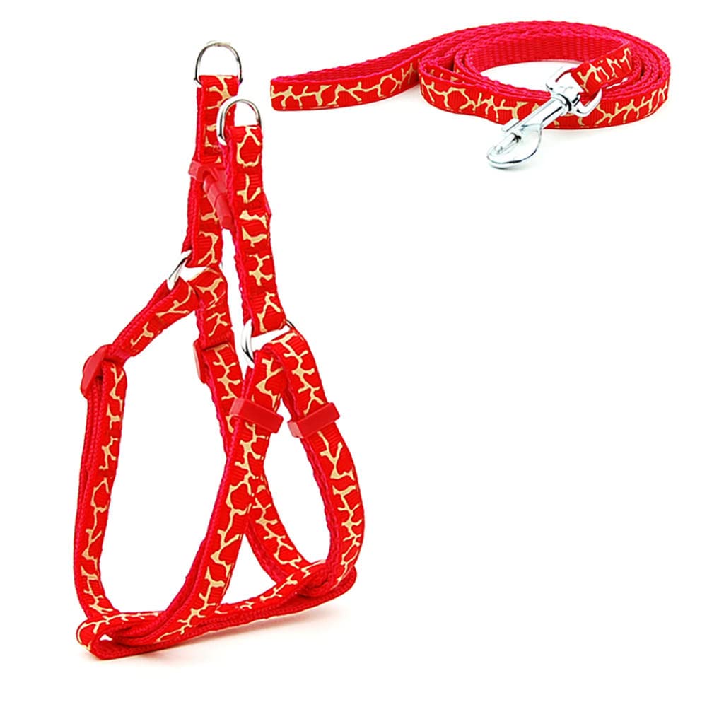 Conjunto de Correa for Perro, arnés Estampado, arnés y Correa for Perro pequeño, for pasear Gatos, 3 m,Bolso para Perros(16,M)