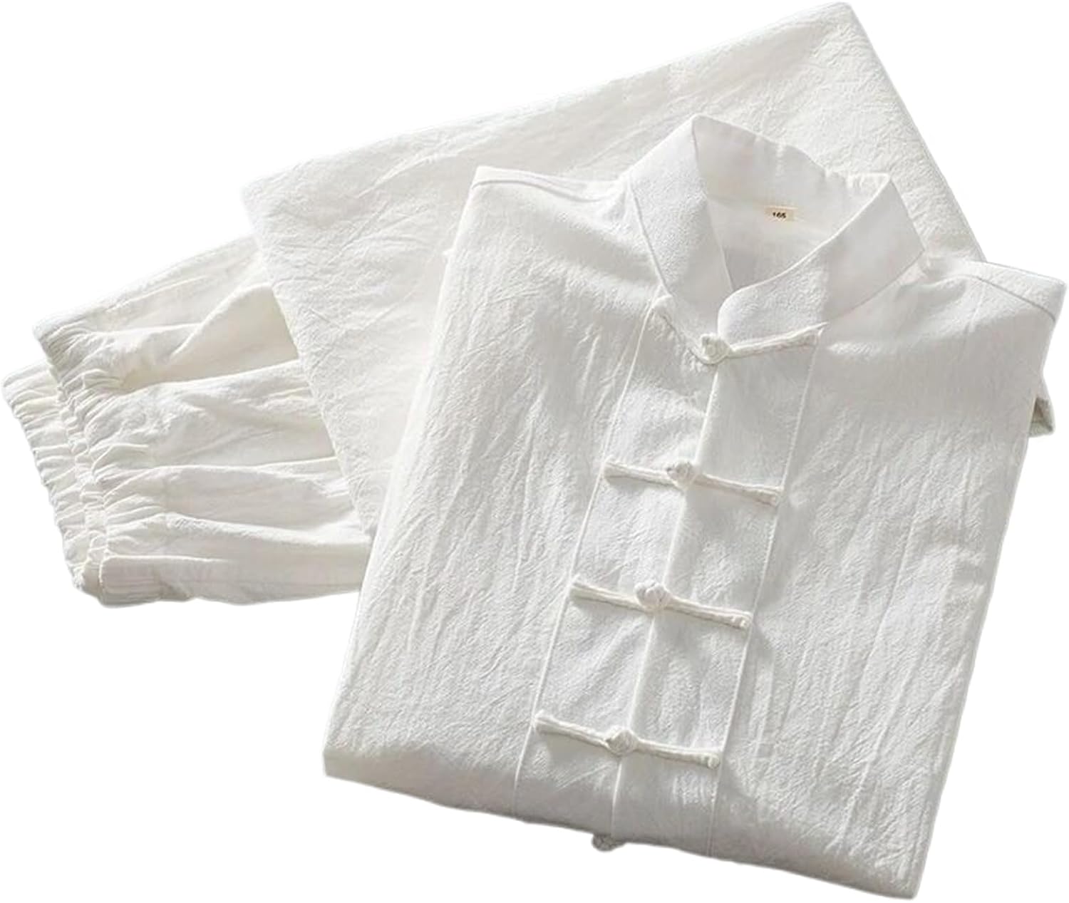 Chinese Linen Blend Tang Suit Soft Long sleeves Casual Kung fu Tai Chi Uniform Jacket and Pants