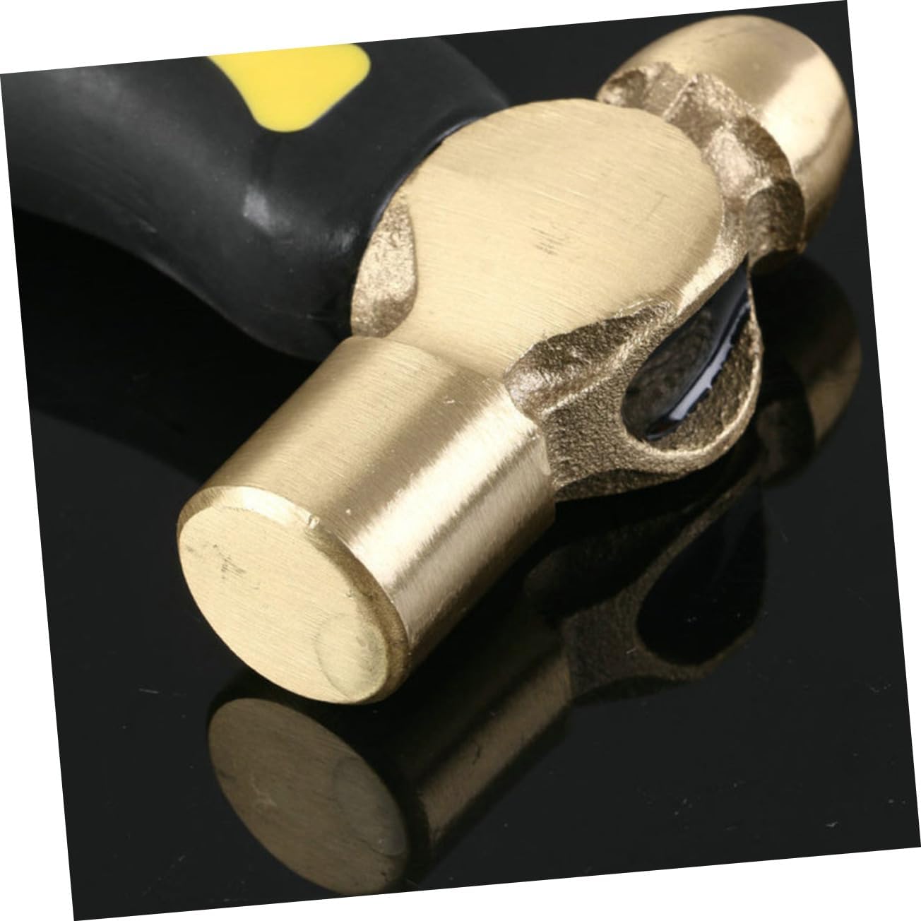 Brass Hammer Small Copper Hammer Metal Stamping for Jewelry Leather Ashtray for outside Craftsman 1lb Copper Double-face Mini Handle Round Head Aluminum Bronze