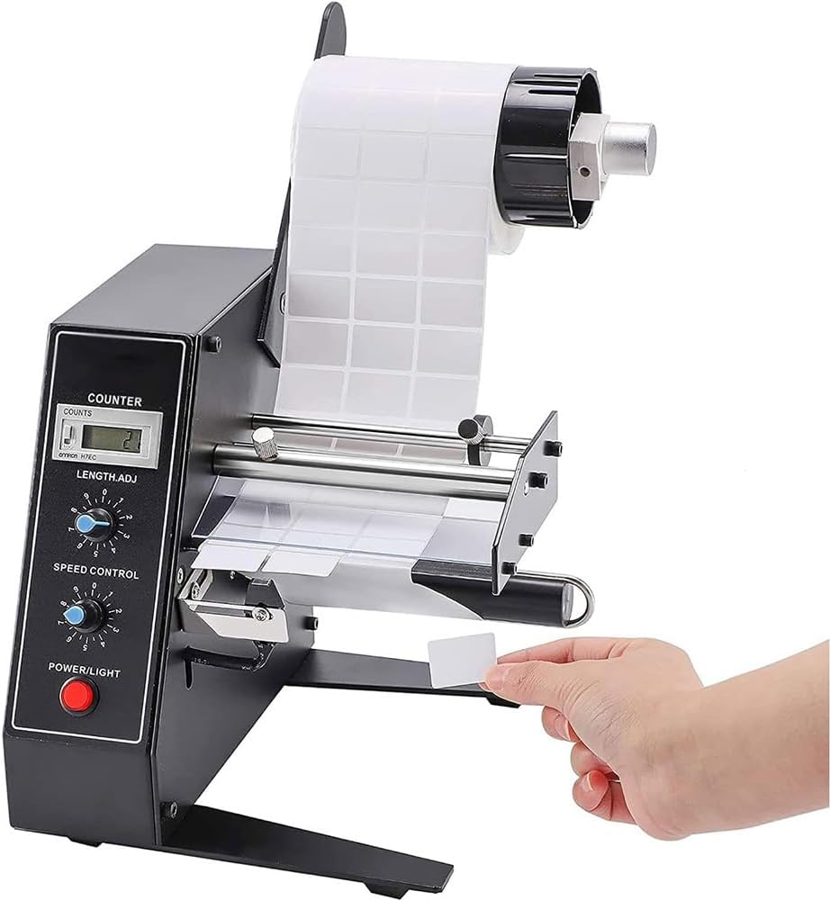 Label Dispenser,Fully Automatic Counting Label Tearing Machine Separator Label Peeling Machine,Adjustable Speed,Label Separator,for Paper Labels