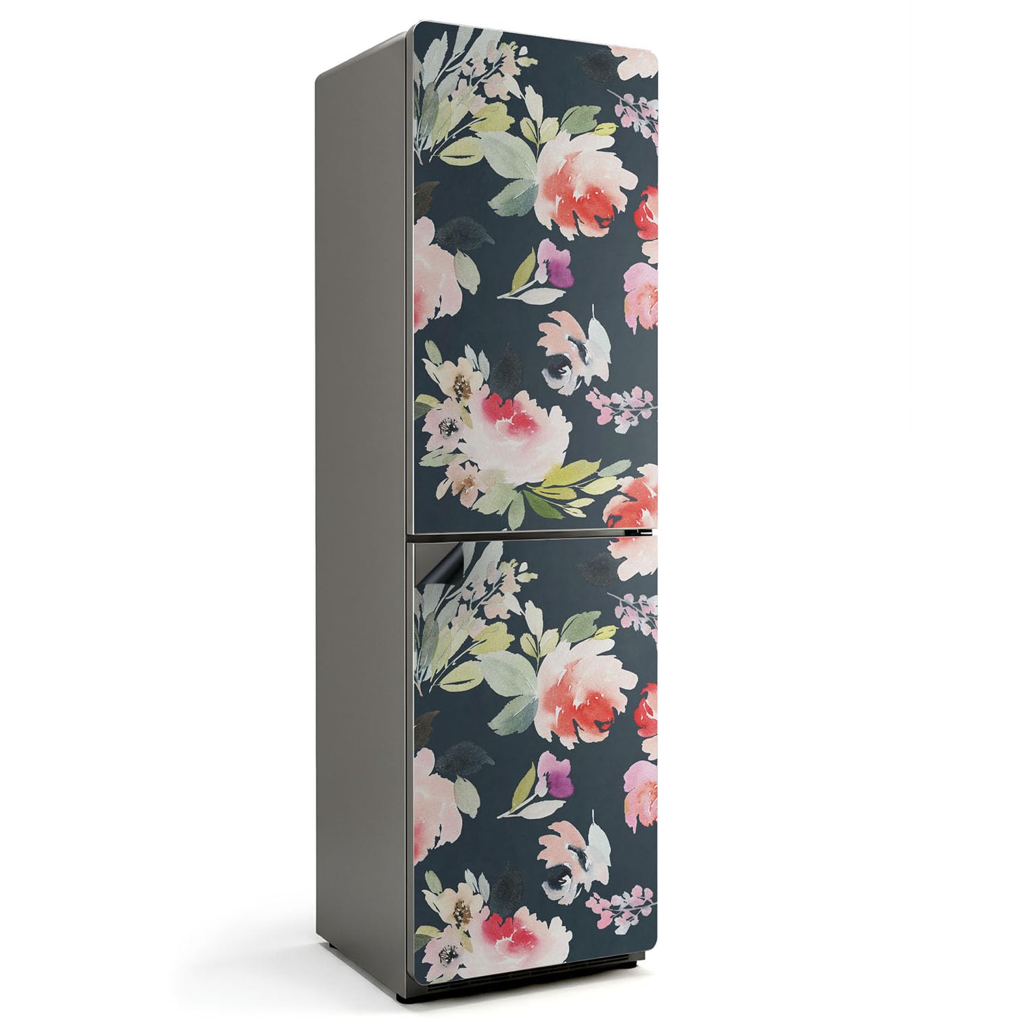 Tapis de cuisine magnétique à fleurs pour rénovation de buffet