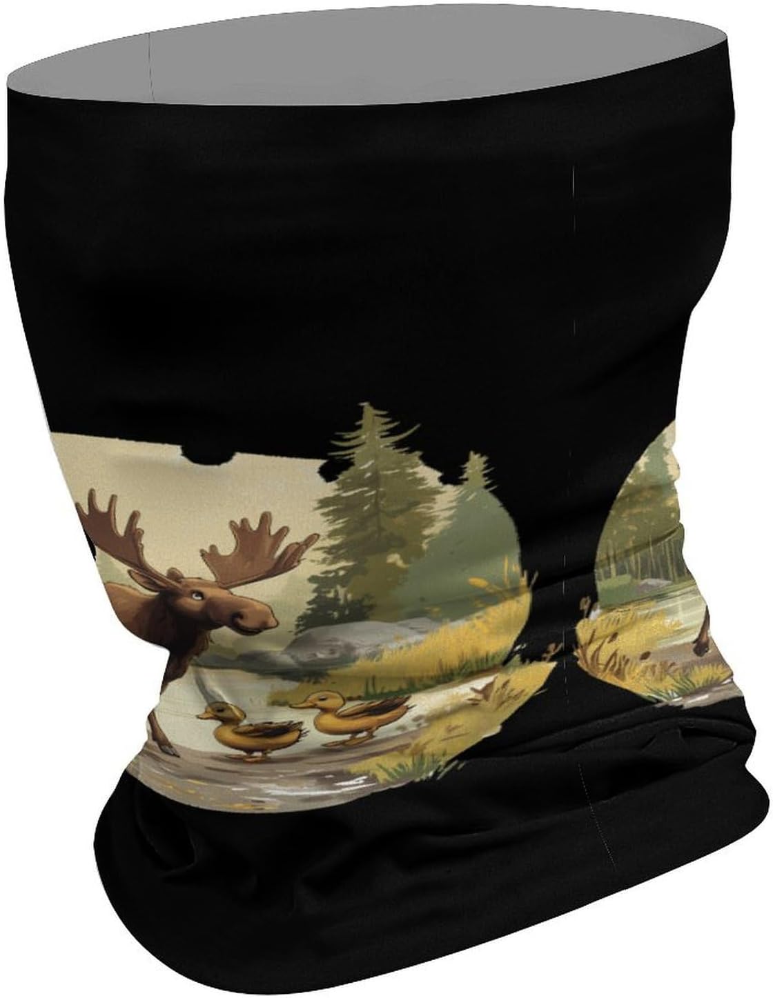 Duck Moose Face Cover Neck Gaiters for Men Women Sun Protection Mask Scarf Hiking Bandana