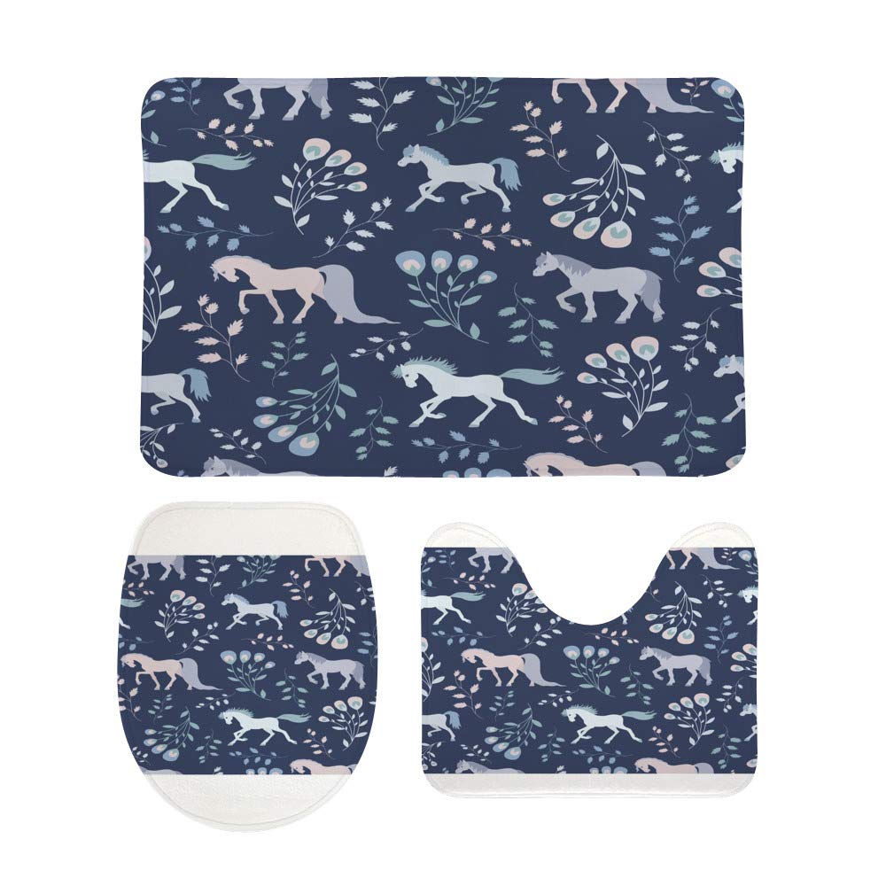 Tapis contour en forme de U et ensemble de bain pour une décoration féerique