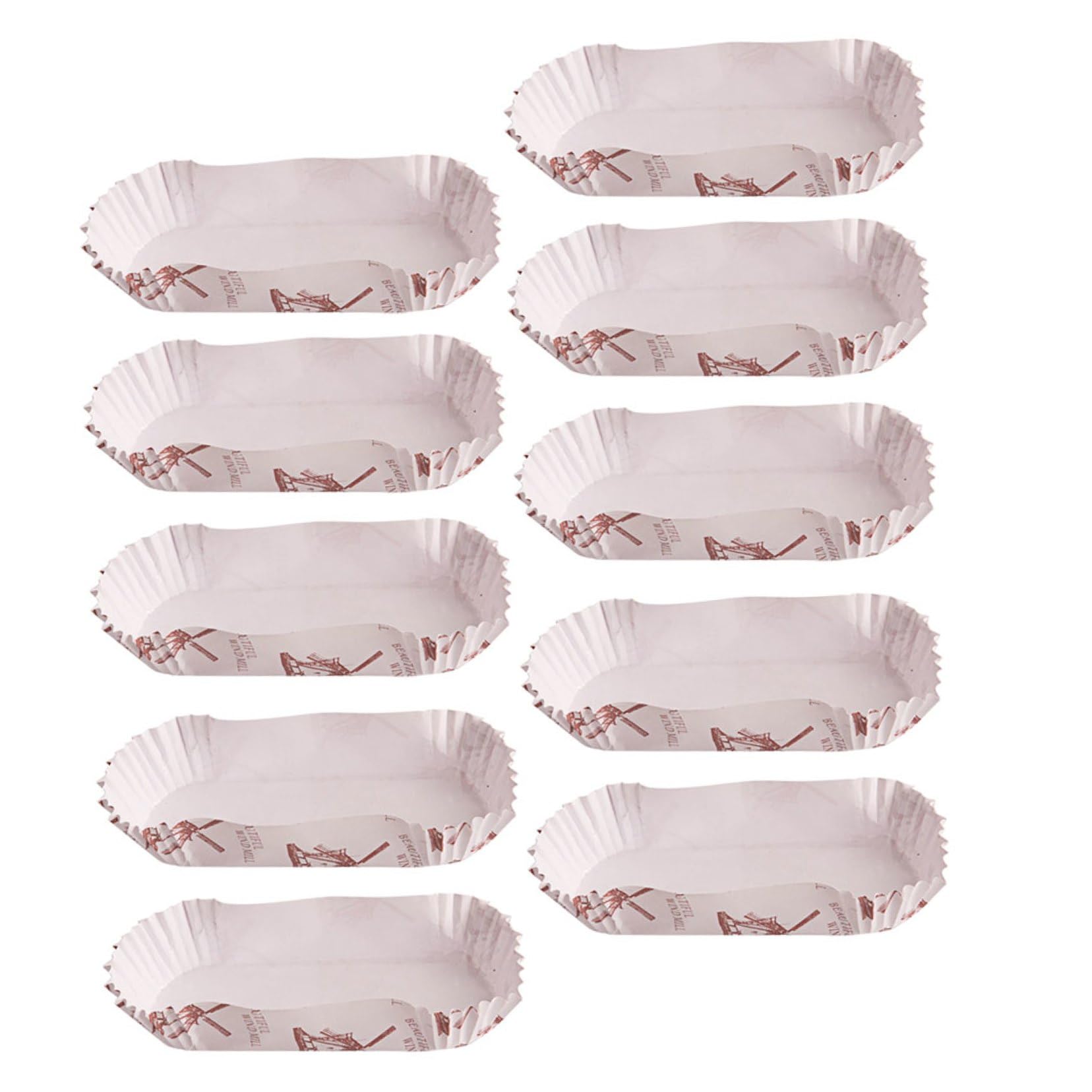 LIFKOME 600piezas Taza De Pastel Forma De Barco Bandejas Ovaladas De Papel Para Pasteles Moldes Para Muffins Pequeños Para Fiestas Infantiles
