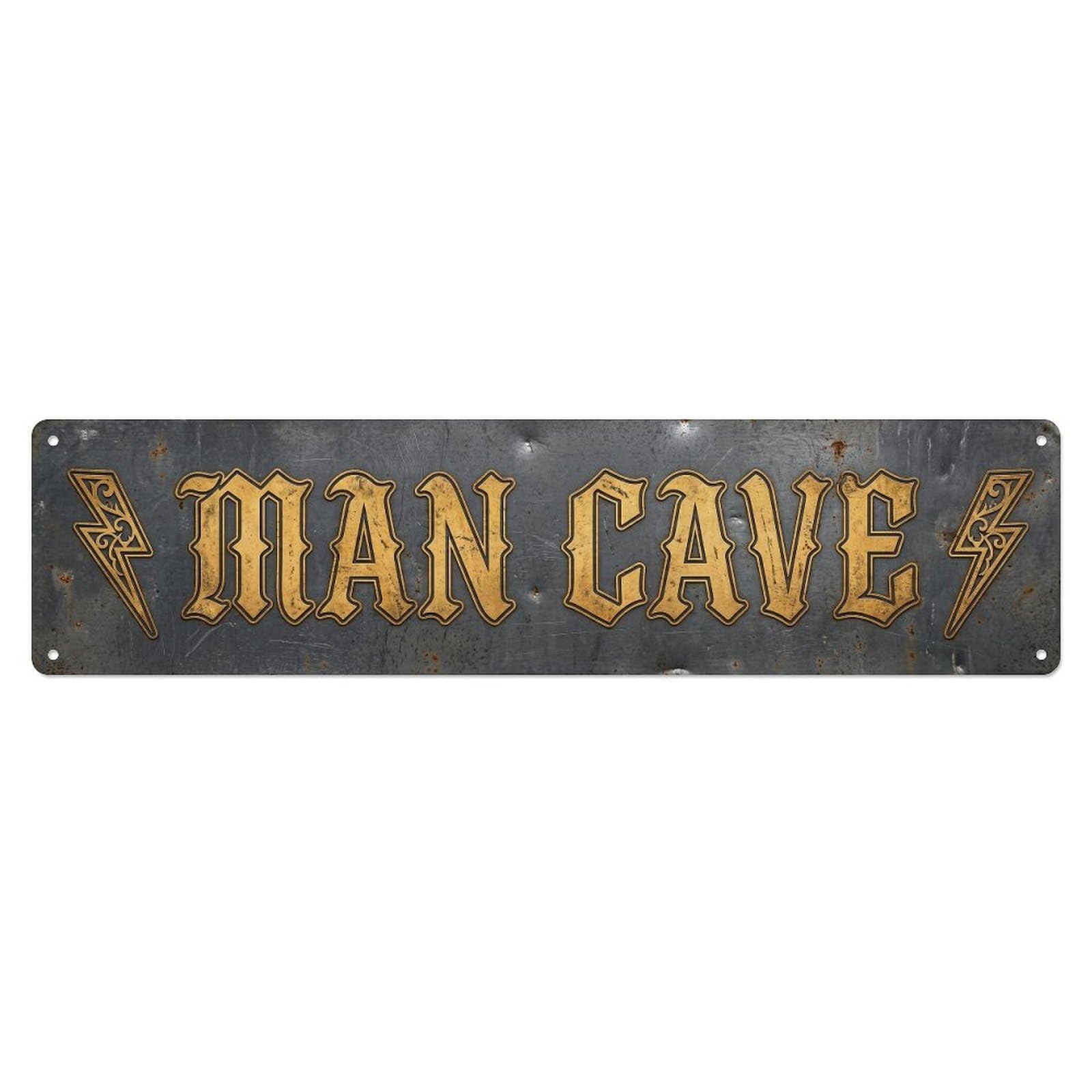 Gtthok Vintage Style Vintage Man Cave Weekend Warrior Retro Slogans Metal Tin Sign Plaque Wall Decor For Cafe, Club, Garden Metal Poster 4X16inch