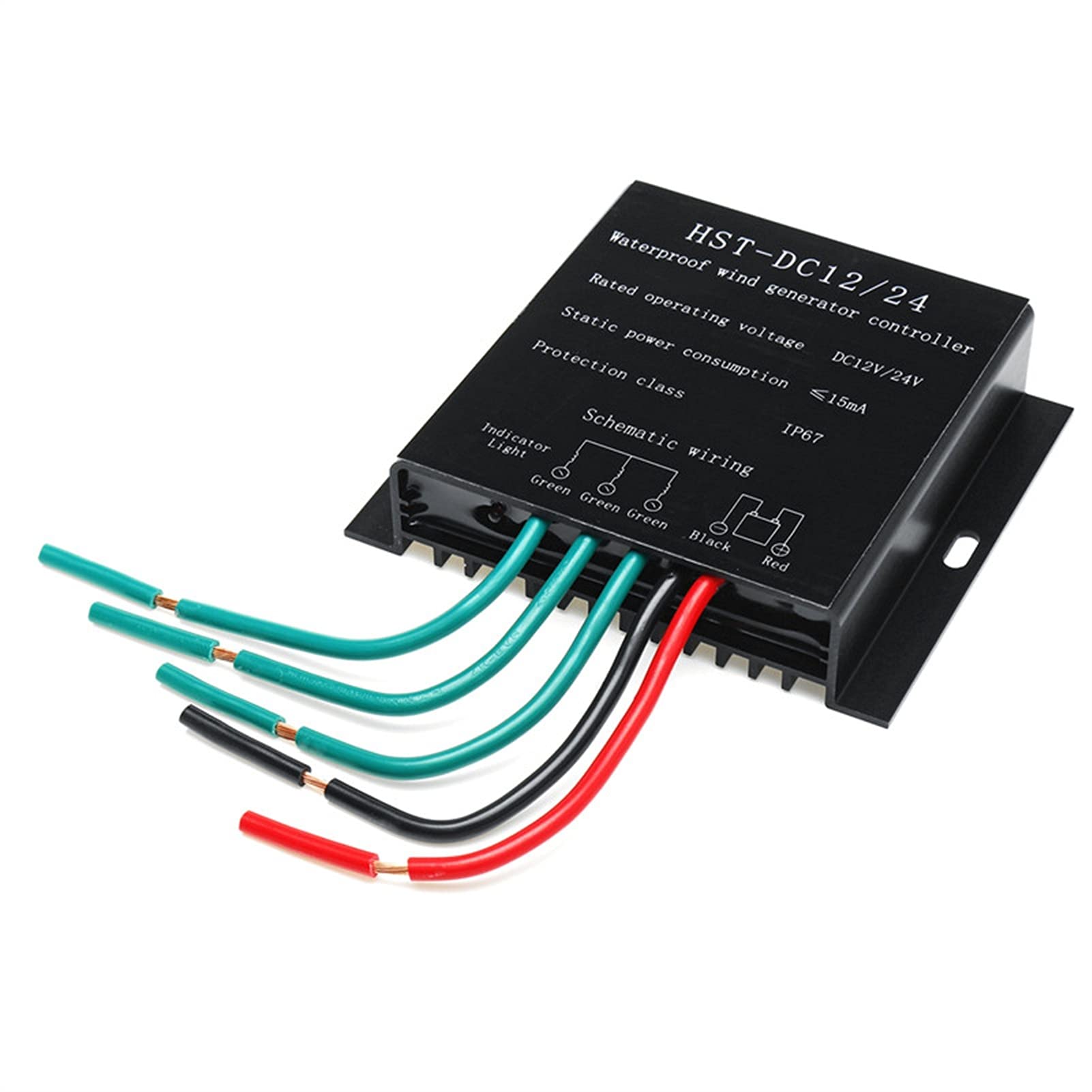 Windkraftanlage 100W-800W DC 12V / 24V WIND TURBINES Generator Wasserdichter Batterieladecontrollerregler