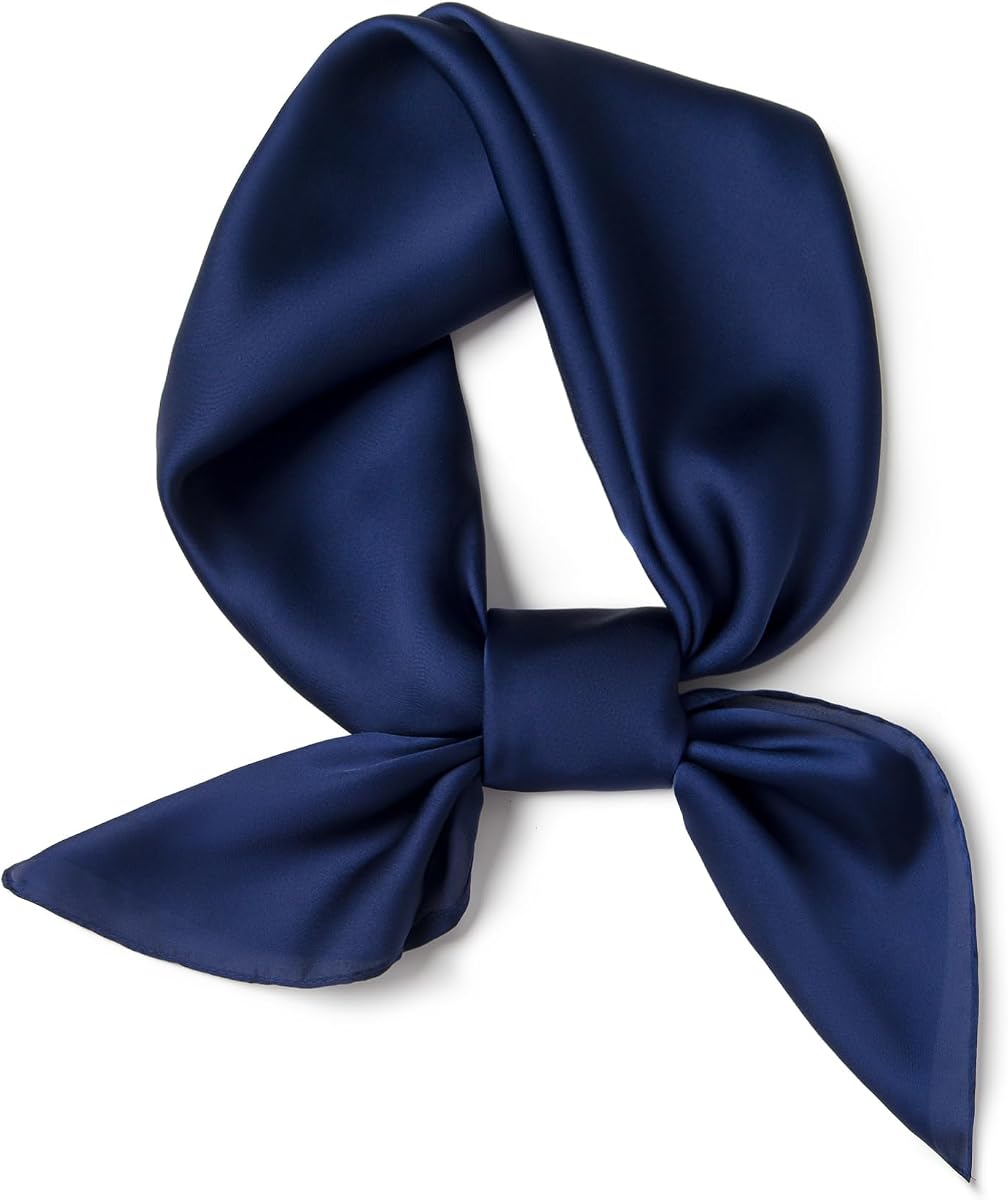 Men's Solid Color Scarf 27" Square Scarf - Lightweight & Breathable, Neck & Hair Accessory, Gift Ready